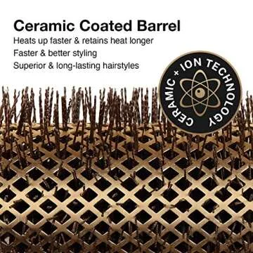 Olivia Garden NanoThermic Ceramic + Ion Round Thermal Hair Brush NT-44 (1 3/4")