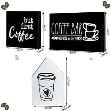 Charming HHTDD 7PCS Coffee Decor Set for Your Home