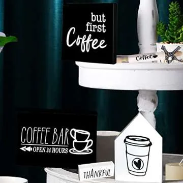 Charming HHTDD 7PCS Coffee Decor Set for Your Home