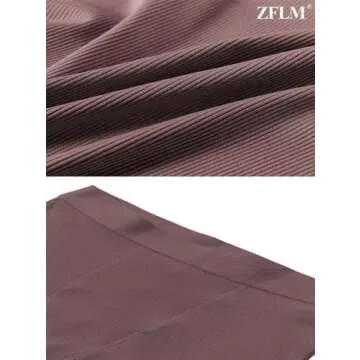 ZFLM Stylish Two Piece Workout Sets for Women