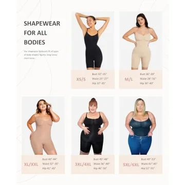 FeelinGirl Full Body Shapewear for Ultimate Tummy Control
