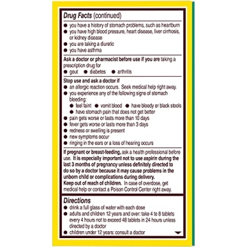 Bayer Coated 81mg Low Dose Aspirin - 3 Bottles of 120ct