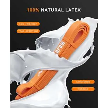 SUNPOW Resistance Bands for Working Out, Pull Up Assistance Bands - Set of 3 Resistance Exercise Workout Stretch Fitness Assist Bands Set for Body, Instruction Guide and Carry Bag Included