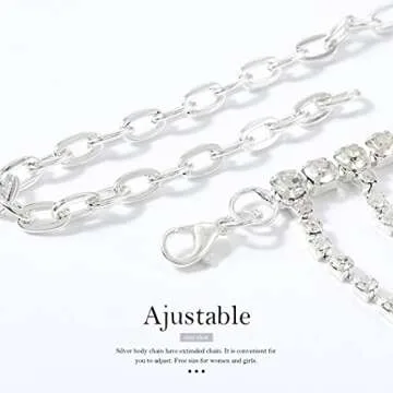 Reetan Crystal Layered Waist Chains for Women & Girls