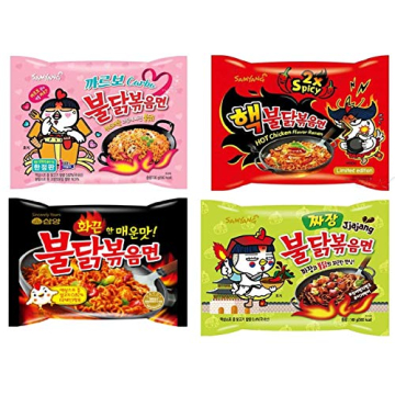 Samyang Ramen / Spicy Chicken Roasted Noodles (4 Flavor Combo (20 Pk))