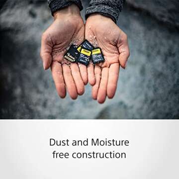 Sony TOUGH-G series SDXC UHS-II Card 128GB, V90, CL10, U3, Max R300MB/S, W299MB/S (SF-G128T/T1)