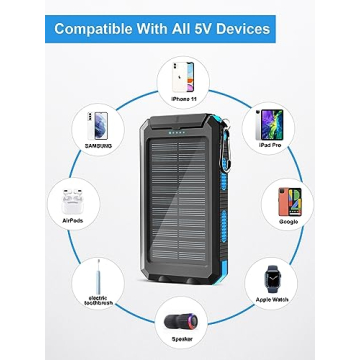Lightweight 38800mAh Solar Charger for Outdoors