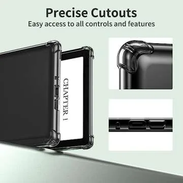HotBag Clear Kindle Case for (6.8") All-New Kindle Paperwhite 11th Generation Case 2021 & Signature Edition Lightweight Scratch-Proof Transparent TPU Soft Skin Bumper Kindle Cover, Clear ﻿