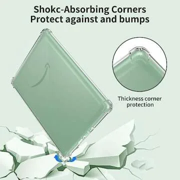 HotBag Clear Kindle Case for (6.8") All-New Kindle Paperwhite 11th Generation Case 2021 & Signature Edition Lightweight Scratch-Proof Transparent TPU Soft Skin Bumper Kindle Cover, Clear ﻿