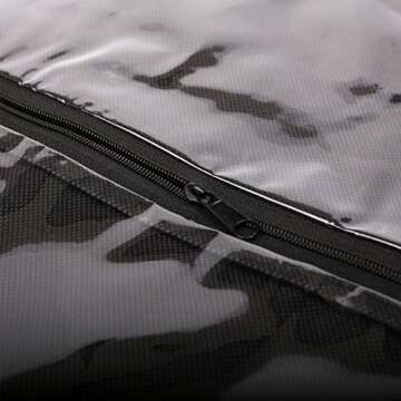 SLLIE Hair Extensions Storage Dust Proof Bag Wig Storage Bags with Wooden Hanger Carrier Case Protection for Human Hair