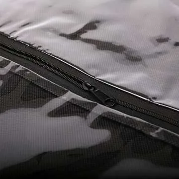 SLLIE Hair Extensions Storage Dust Proof Bag Wig Storage Bags with Wooden Hanger Carrier Case Protection for Human Hair