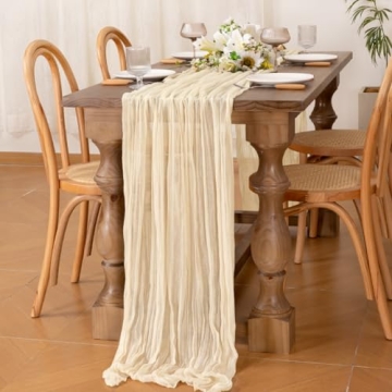 10FT Boho Fall Table Runner for Weddings & Decor