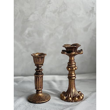 Kolnlala Vintage Floral Candle Holders for Home Decor