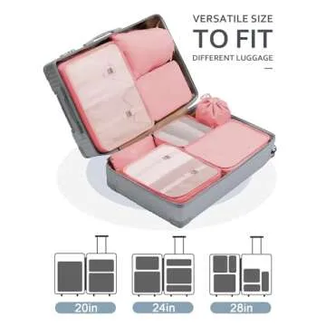 DIMJ Packing Cubes Set for Effortless Travel Organization
