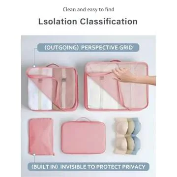 DIMJ Packing Cubes Set for Effortless Travel Organization