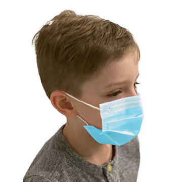Kids 3 Ply Face Masks Adjustable Nose Bridge - 50 Pack