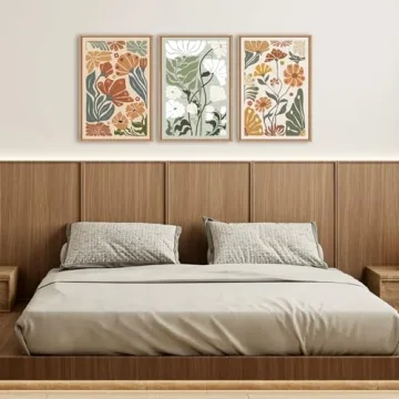 KAIRNE Flower Market Framed Canvas Art Set for All Spaces