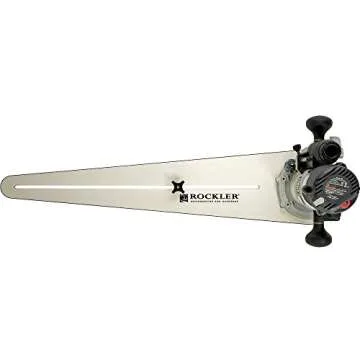 Rockler Circle Cutter Router Jig – Router Circle Cutting Jig Cuts Perfect Circles from 10” to 52” D - Circle Cutting Jig Includes Two Center Pivot Pins - Circle Cutting Tool Fits Most Popular Routers