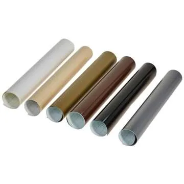 Cricut Premium Vinyl - Permanent, 12” x 12” Adhesive Decal Sheets Basics Sampler - Black, White, Coffee, Golden, Silver