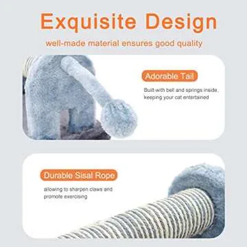 BingoPaw Cat Scratching Post with Ball Toy for Cats