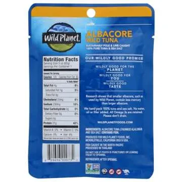 Wild Planet Albacore Tuna Pouch Pack - 3 Ounces of Quality