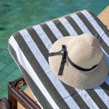 Oversized Arkwright Cabana Stripe Beach Towels Set of 4