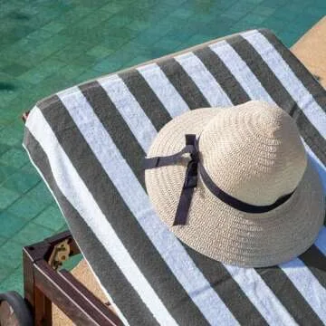 Oversized Arkwright Cabana Stripe Beach Towels Set of 4