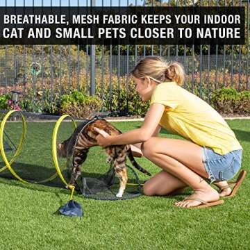 Outback Jack Outdoor Cat Enclosures For Indoor Cats (Portable Tent; Outdoor Cat Tent Tunnel; and Playhouse) Play Tents for Cats & Small Animals; and Outside Enclosure