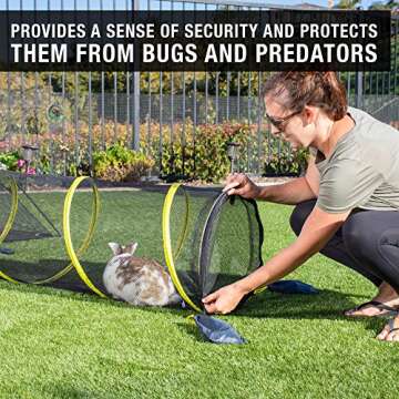 Outback Jack Outdoor Cat Enclosures For Indoor Cats (Portable Tent; Outdoor Cat Tent Tunnel; and Playhouse) Play Tents for Cats & Small Animals; and Outside Enclosure