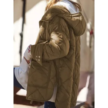 Dyexces Woman's Cozy Quilted Puffer Jacket for Winter