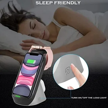 Compact 3 in 1 Wireless Charging Station for Apple Devices
