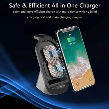 Compact 3 in 1 Wireless Charging Station for Apple Devices