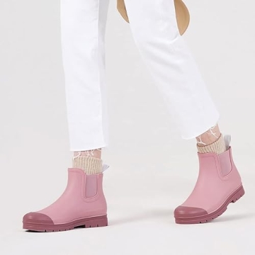 Stylish Waterproof Short Rain Boots for Women