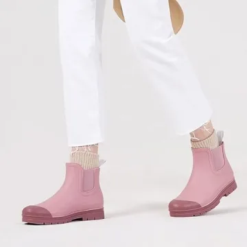 Stylish Waterproof Short Rain Boots for Women