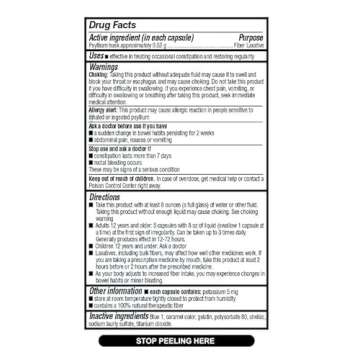 Quality Choice Daily Fiber Capsules for Regularity, 160 Count