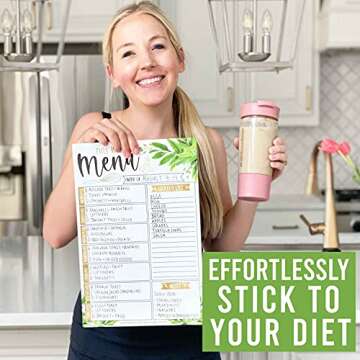 Hadley Designs Magnetic Weekly Meal Planner for Fridge