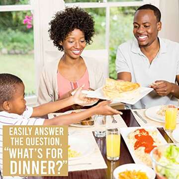 Hadley Designs Magnetic Weekly Meal Planner for Fridge