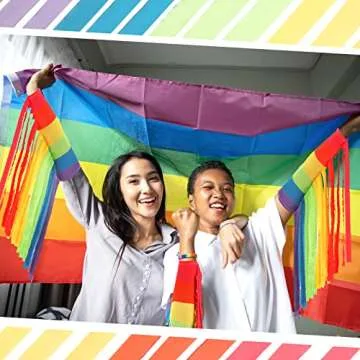 Vibrant Xuhal Rainbow Arm Warmers for Halloween Fun