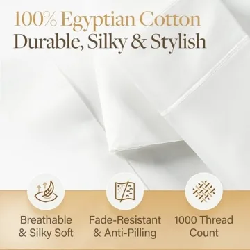 LANE LINEN Luxury Egyptian Cotton King Sheets Set