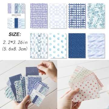 500 Sheets Vintage Scrapbook Paper Set Aesthetic Stationery Paper Supplies Decorative Paper for DIY ...