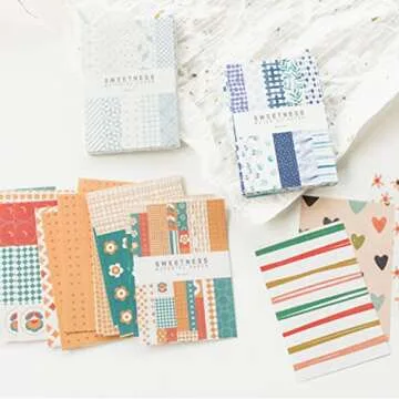 500 Sheets Vintage Scrapbook Paper Set Aesthetic Stationery Paper Supplies Decorative Paper for DIY Art Crafts Scrapbooking Journal Photo Album