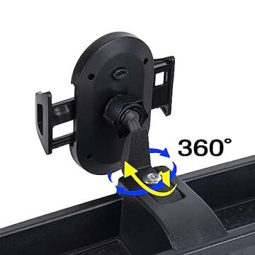 Neepiar Phone Mount Compatible with Jeep Wrangler 2018-2023 JL JLU 2020-2023 Gladiator JT Dash Tray Phone Holder Mount with Storage Box Don't Fit for The Oil-Electric Vehicle Version