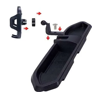 Neepiar Phone Mount Compatible with Jeep Wrangler 2018-2023 JL JLU 2020-2023 Gladiator JT Dash Tray Phone Holder Mount with Storage Box Don't Fit for The Oil-Electric Vehicle Version