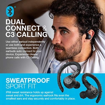 JLab Epic Air Sport ANC Bluetooth Earbuds for Workouts