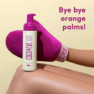 Coco & Eve Sunny Honey Bali Bronzing Soft Velvet Self Tanning Mitt Applicator