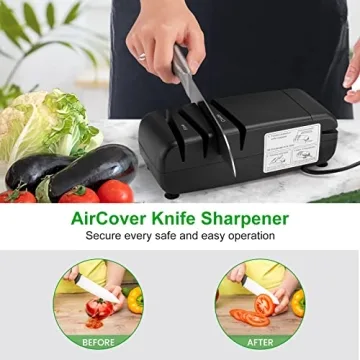 AirCover Electric Knife Sharpener Safe Professional Easy Use