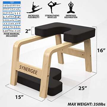 Synergee Yoga Chair Black
