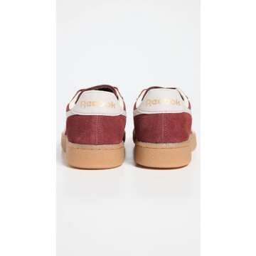 Reebok Unisex Club C Grounds UK Sneaker, Rich Maroon/Moonstone Brass, 4 US Men