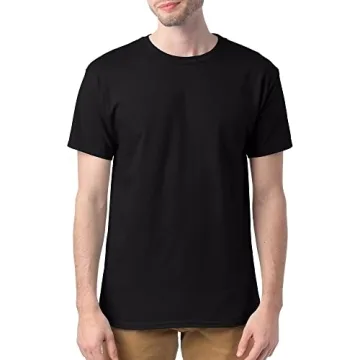 Hanes Men's Athletic T-Shirt 4-Pack in Black - Small