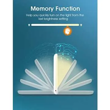 Light Therapy Lamp, UV-Free 10000Lux Therapy Light, Sunlight Lamp with 3 Color Temperature & 4 Brightness Levels, 4 Timer with Memory Function, Touch Control & Compact Size